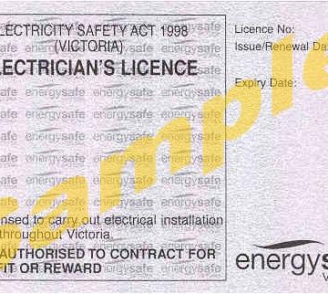 electrician licence